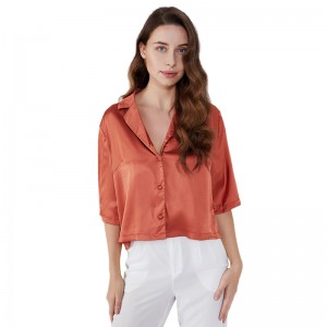 Normal Design Sheer Casual Damblus för Kvinna JCGJ190315020