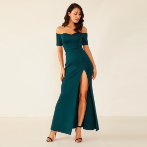 Kvinnor Sexig One Shoulder Tube Top Butterfly Dress Style Modeklänningar Dam Lady Elegant WM0009